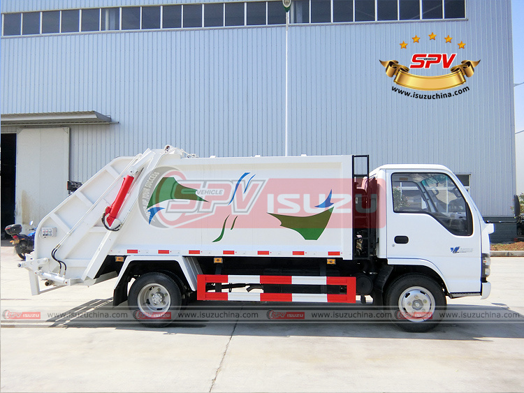 SPV Isuzuchina - 6 CBM Trash Compactor ISUZU - Right Side View