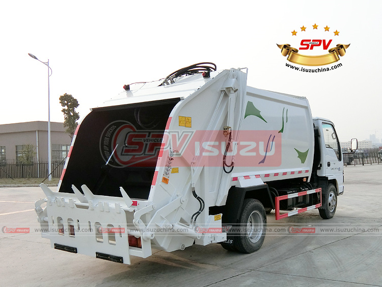 SPV Isuzuchina - 6 CBM Garbage Truck - Right Back Side View