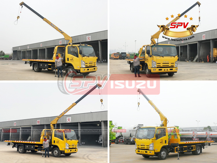 SPV Isuzuchina - Road Wrecker Truck with Crane ISUZU - Crane Movement