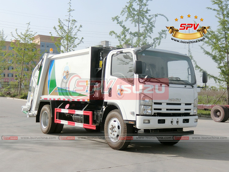 SPV Isuzuchina - Trash Tipper Truck ISUZU - Right Front Side View