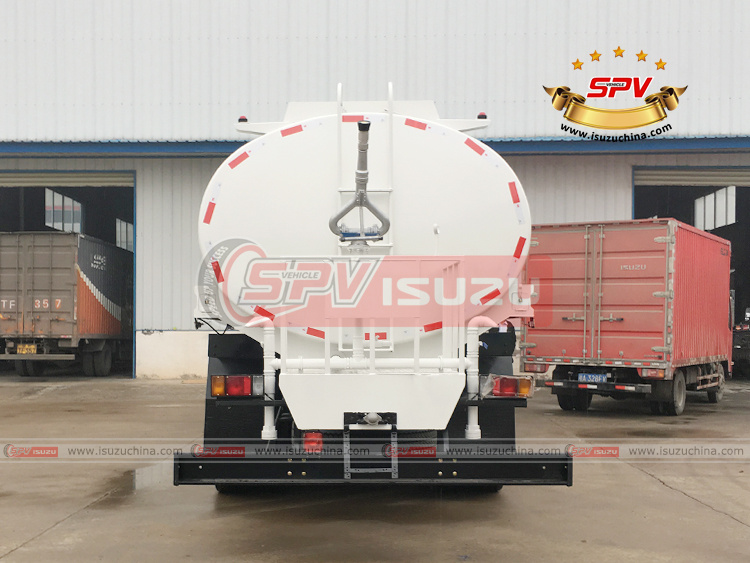 SPV Isuzuchina - 18,000 Litres Water Bowser ISUZU - Rear Side View