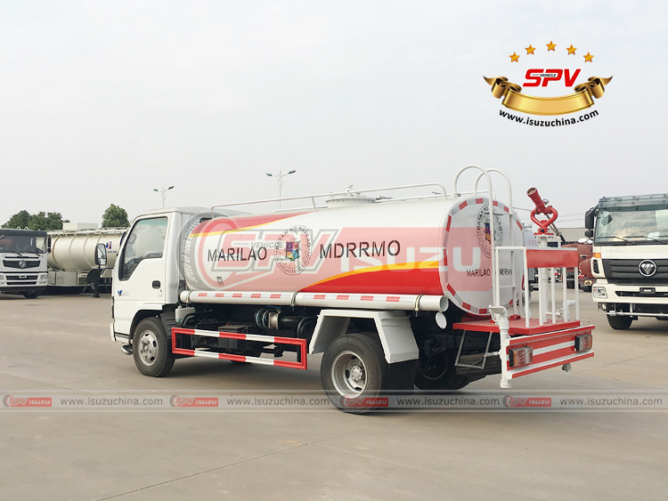 SPV Isuzuchina - 6,000 Litres Potable Water Tank Truck - Left Back Side View