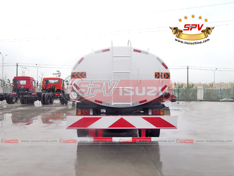 SPV Isuzuchina - 8,000 Litres Water Tank Truck ISUZU - Rear Side View