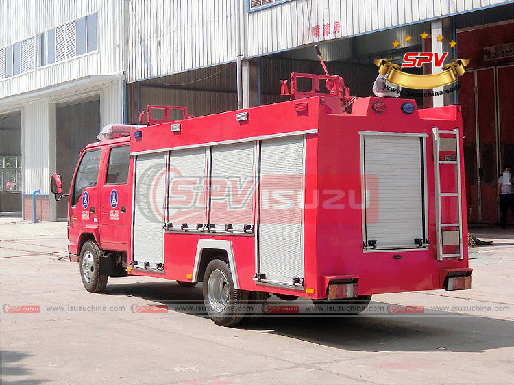 SPV Isuzuchina - 2,500L Fire-extinguishing Truck ISUZU - Left Back Side View