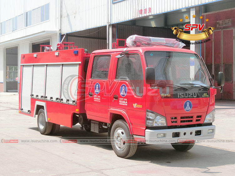 SPV Isuzuchina - 2,500L Fire Truck ISUZU - Right Front Side View