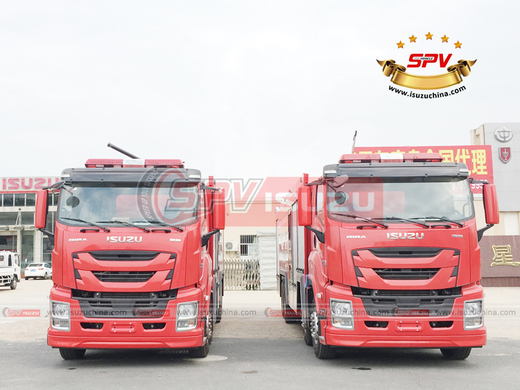 SPV Isuzuchina - ISUZU 17,000L Fire Truck - Front Side View