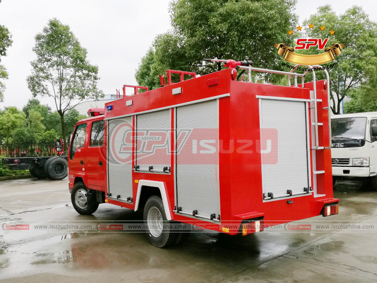 SPV Isuzuchina - 2,000 Litres Water Fire Truck ISUZU - Left Back Side View