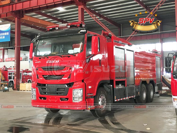 SPV Isuzuchina - ISUZU 12,000L Truck Mounted Foam Tank - Left Front Side View