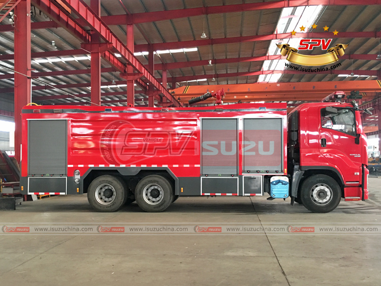 SPV Isuzuchina - ISUZU 6X4 Water Fire Truck - Right Side View