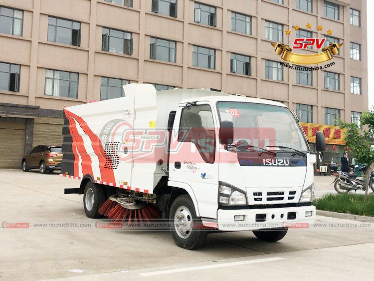 SPV Isuzuchina - Road Cleaning Truck ISUZU - Left Front Side View