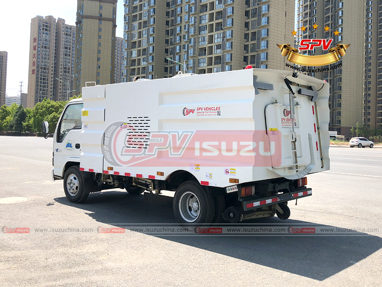 SPV Isuzuchina - ISUZU Truck Mounted Sweeper - Left Back Side View