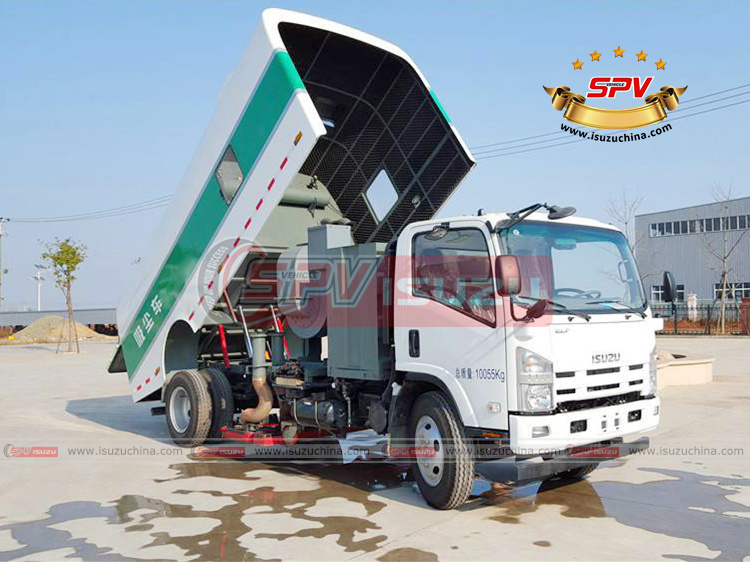 SPV Isuzuchina - ISUZU Dust Vacuum Truck - Right Front Side View 