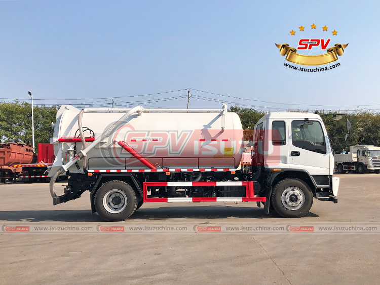 SPV Isuzuchina - 10,000L Vacuum Suction Truck ISUZU - Right Side View