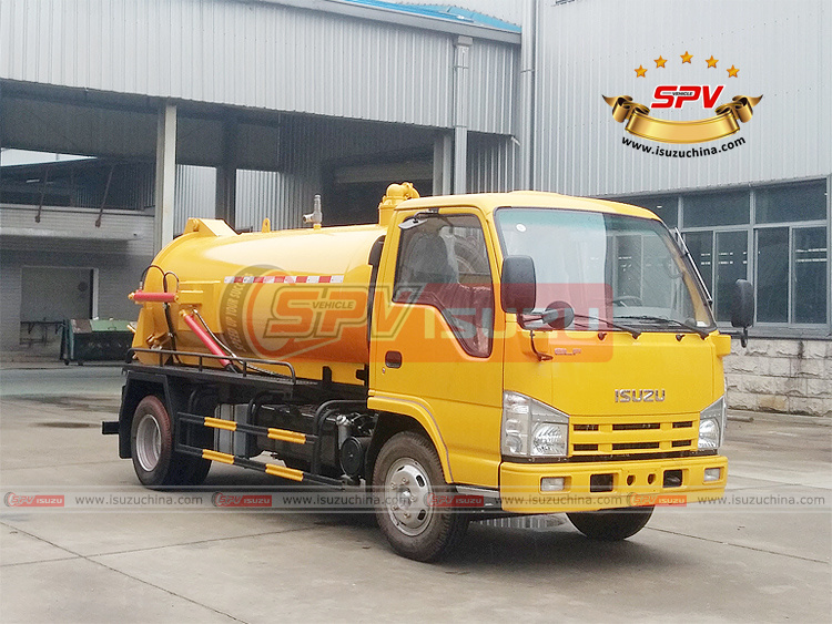 SPV Isuzuchina - 3,000L Vacuum Septic Suction Truck ISUZU - Right Front Side View