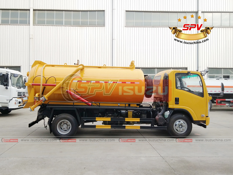 SPV Isuzuchina - 6,000L Waste Water Disposal Truck ISUZU - Left Side View