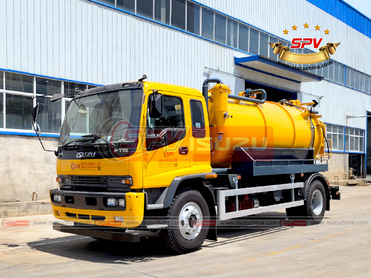 SPV Isuzuchina - 8,000L Jetting And Suction Truck ISUZU - Left Front Side View