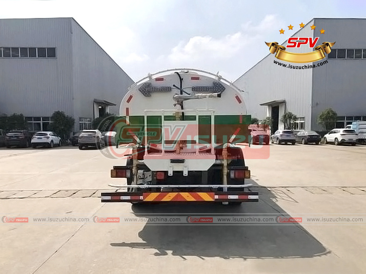 SPV Isuzuchina - 8,000L High Pressure Road Washing Truck ISUZU - Rear Side View