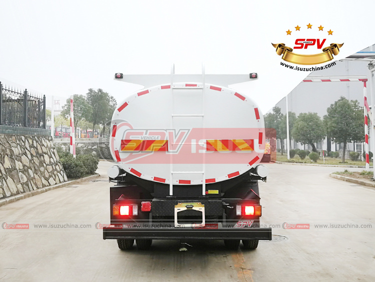 SPV Isuzuchina - 10,000L Petrol Fuel Truck ISUZU - Rear Side View