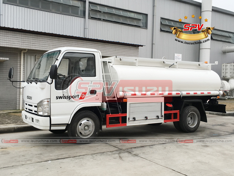 SPV Isuzuchina - 4,000L Stainless Steel Fuel Tanker ISUZU - Left Front Side View