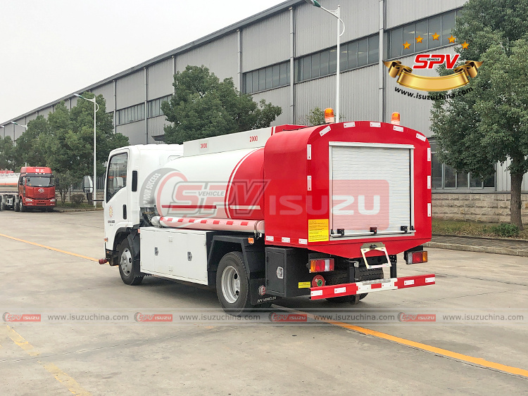 SPV Isuzuchina - 5,000L Mobile Fuel Delivery Truck ISUZU - Left Back Side View