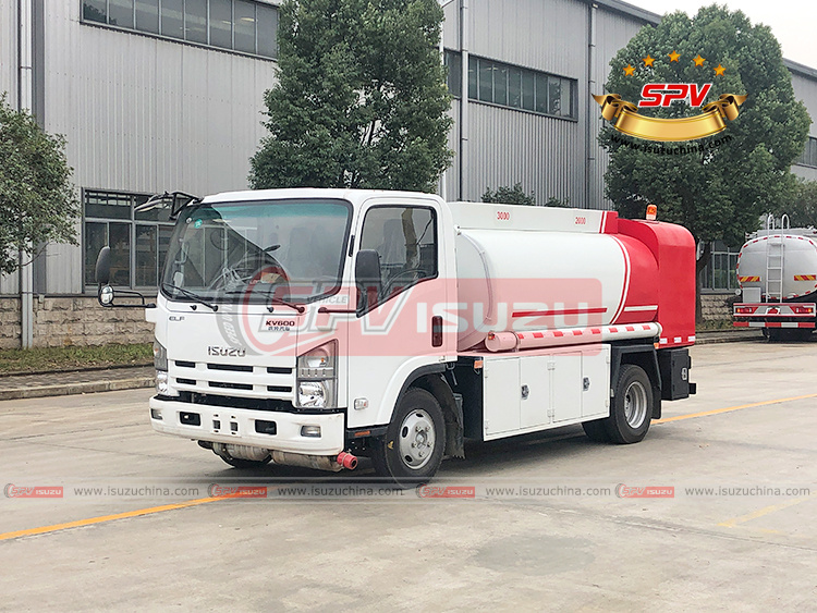 SPV Isuzuchina - 5,000L Diesel Transfer Tank Truck ISUZU - Left Front Side View