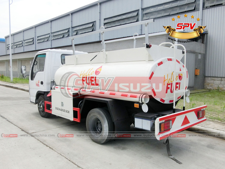 SPV Isuzuchina - 3,000L Diesel Storage Truck ISUZU - Left Back Side View