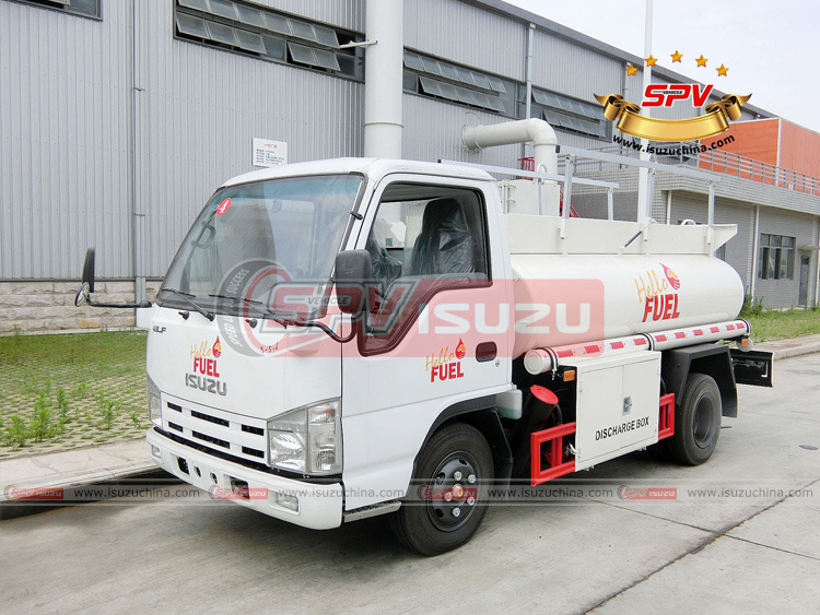 SPV Isuzuchina - 3,000L Fuel Tank Truck ISUZU - Left Front Side View