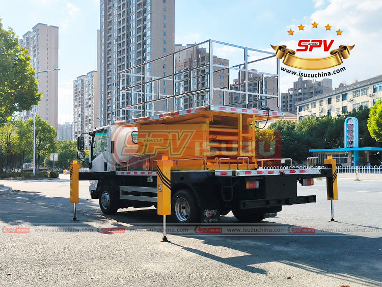 SPVIsuzuchina - Truck Mounted Scissors Lift ISUZU - Left Back Side View
