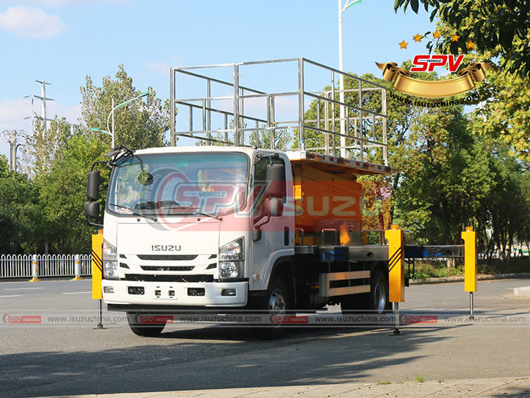 SPVIsuzuchina-Scissors Working Platform Truck ISUZU - Left Front Side View