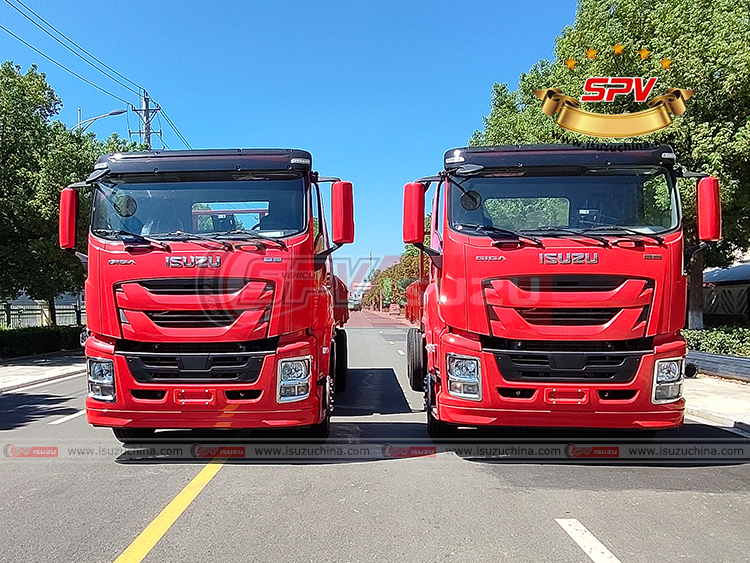 SPV Isuzuchina - 2 Units of Cargo Truck ISUZU GIGA - Front Side View