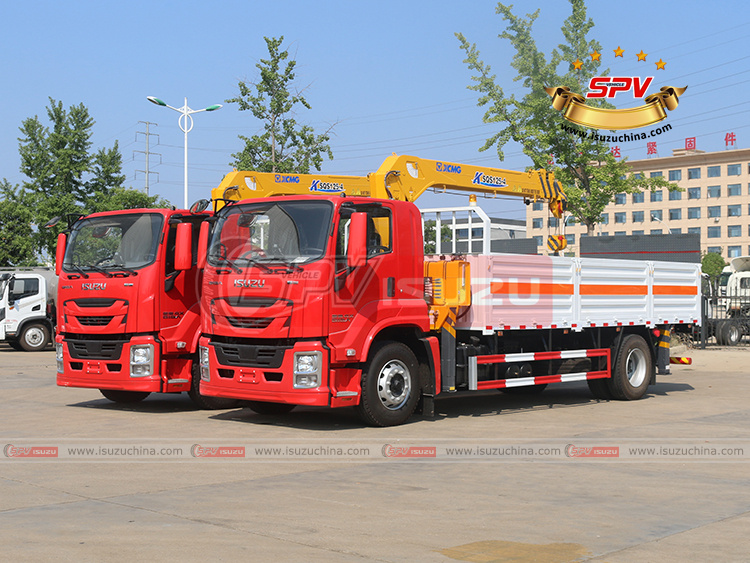 Isuzuchina - 2 Units Truck Mounted Crane ISUZU - Left Front Side View