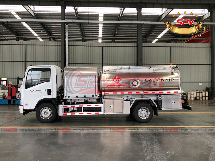 Isuzuchina - 5,000L Fuel Truck For Helicopter ISUZU - Left Side View