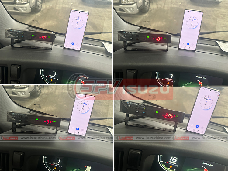 Isuzuchina - Temperature Test Record for Refrigerated Truck