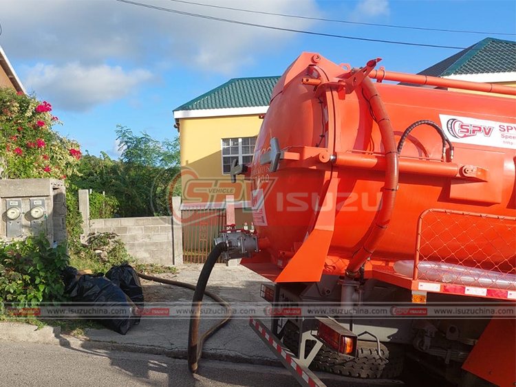 12,000 Litres Sewer Suction Truck - Client feedback picture the truck is working
