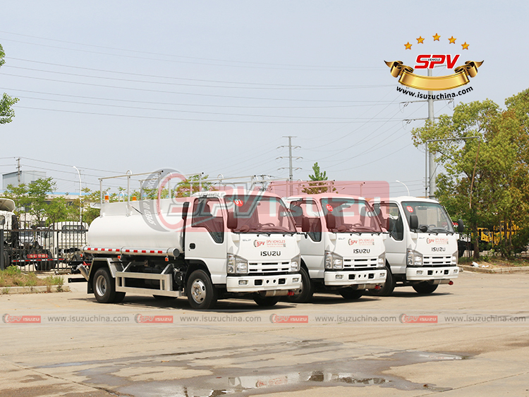 Isuzuchina - 3 Units of 4,000L Diesel Dispensing Truck ISUZU - Right Front Side View