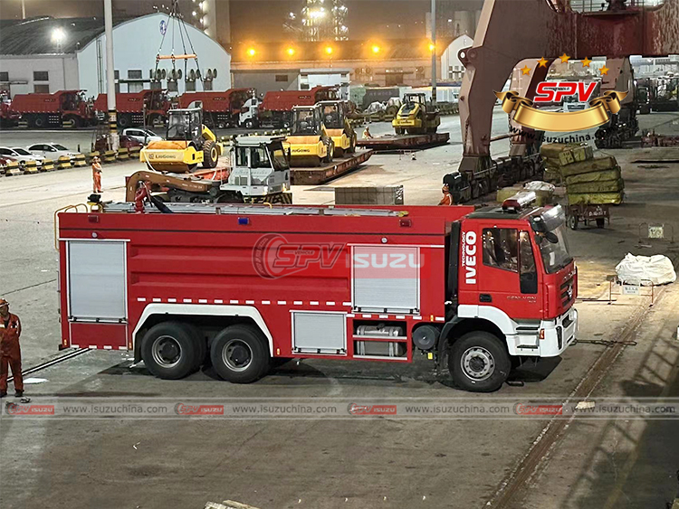 1 unit of fire fighting trucks in Lianyungang Port -Isuzuchina