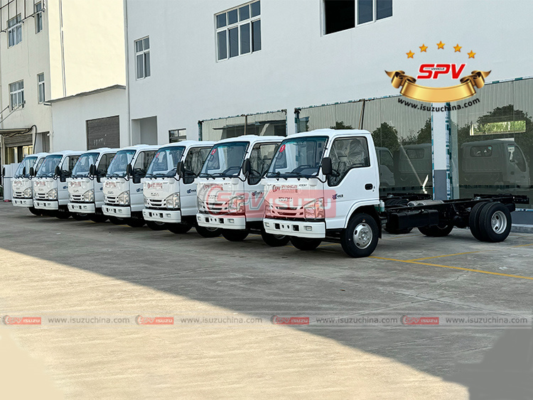 ISUZU Chassises Arrival in SPV Factory Waiting for Assembly