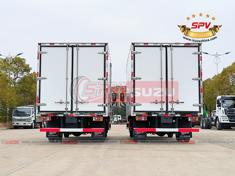 2 Units of Refrigerator Vehicles ISUZU - Rear Side View