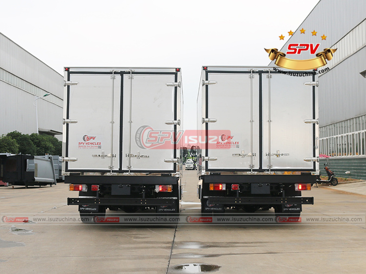 2 Units of ISUZU Refrigerated Vehicles - Rear Side View