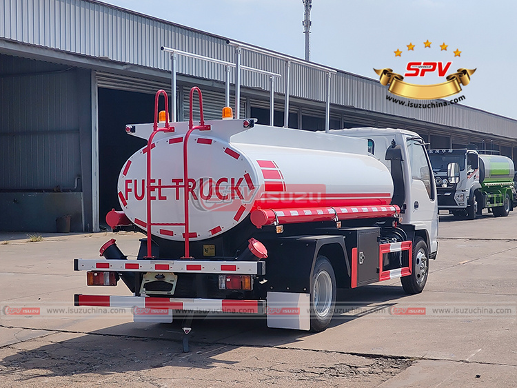 4,000L Dispensing Fuel Truck ISUZU - Right Back Side View