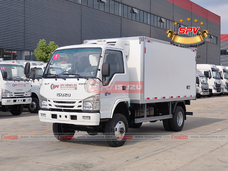 ISUZU Frozen Van Trucks (4 Tons) - Left Front Side View