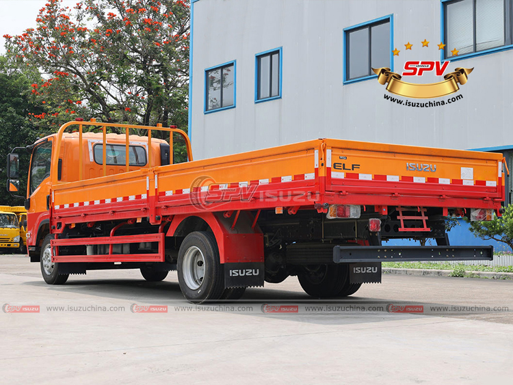  6 Tons  ISUZU Commercial Cargo Truck - Left Back Side View