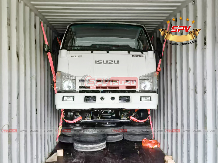 2nd Batch: 2 Units of ISUZU Goods Trucks Loaded and Fixed into Container