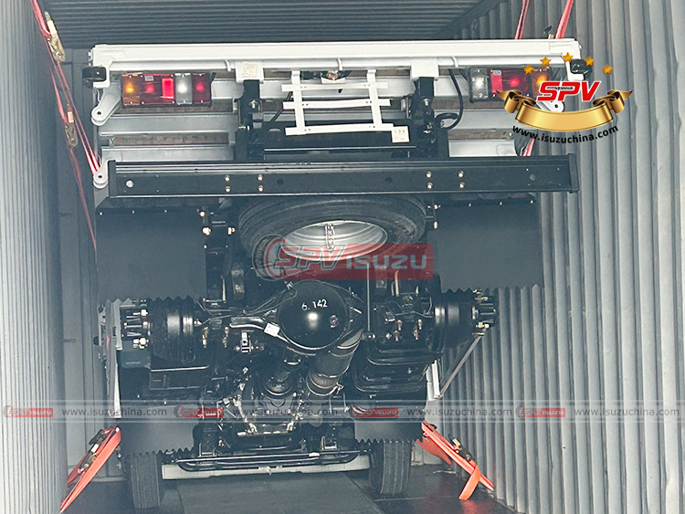 2nd Batch: 1 Unit of ISUZU Cargo Truck Loaded and Fixed into Container