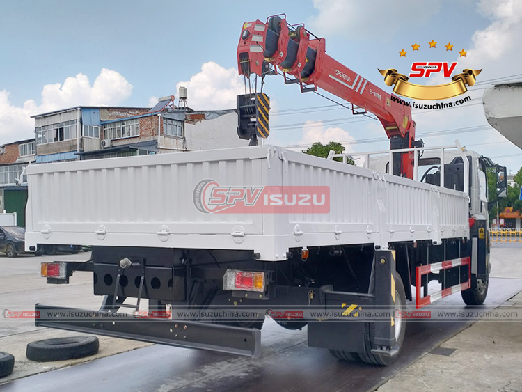 ISUZU GIGA Cargo Truck With Crane - Right Back Side View