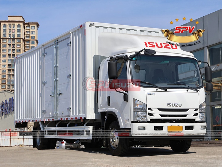 ISUZU NPR Goods Van Truck - Front Right Side