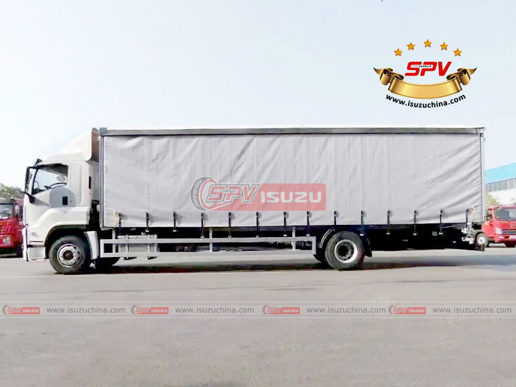 Carpaulin Transoport Truck ISUZU GIGA - Left Side