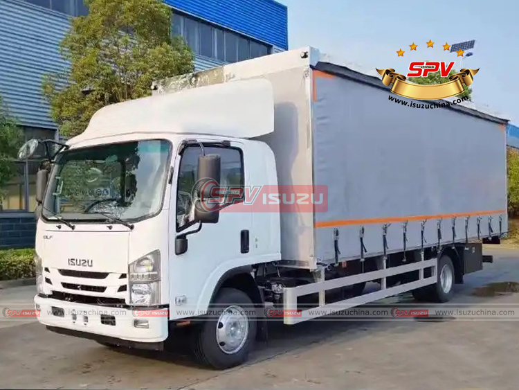 Electric Curtain Truck ISUZU-Front Left Side