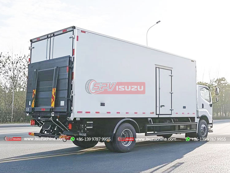 ISUZU 4X2 Frozen Van With Tail Lift - Rear Left Side