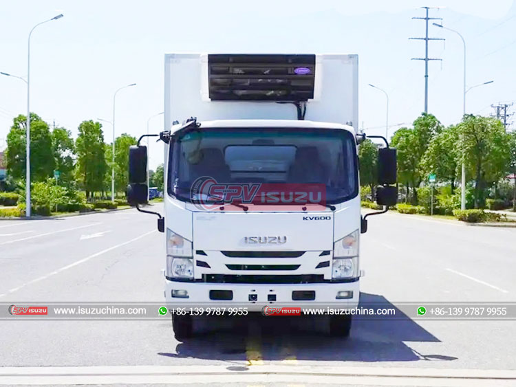 ISUZU KV600 Hydraulic Tail Lift Chiller Truck - Front Side